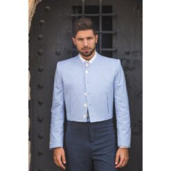 TRAJE CORTO NÁPOLES PATA DE GALLO PANTALÓN MENORCA ELÁSTICO