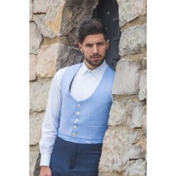 TRAJE CORTO NÁPOLES PATA DE GALLO PANTALÓN MENORCA ELÁSTICO