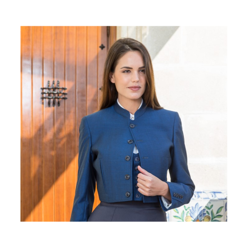 TRAJE AMAZONA ALPACA LANA HILATURA FINA COMBINADO