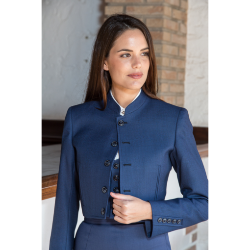 TRAJE AMAZONA OJO DE PERDIZ HILATURA FINA COMBINADO