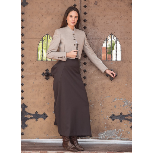 TRAJE AMAZONA PATA DE GALLO COMBINADO