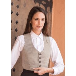 TRAJE AMAZONA PATA DE GALLO COMBINADO