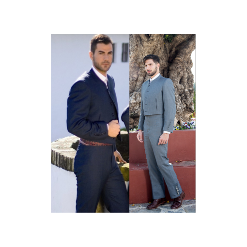 TRAJE CORTO OJO DE PERDIZ HILATURA FINA