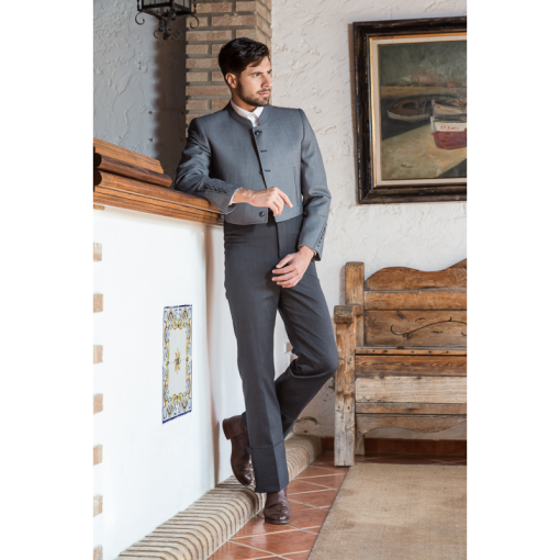 TRAJE CORTO OJO DE PERDIZ HILATURA FINA COMBINADO ELASTICO