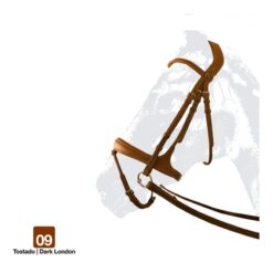 CABEZADA MONTAR INGLESA RIENDA CUERO