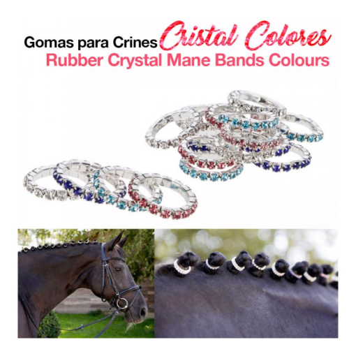 GOMAS PARA CRINES CRISTAL COLORES