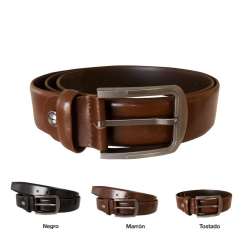 CINTURÓN PIEL NATURAL FORMAL BELT
