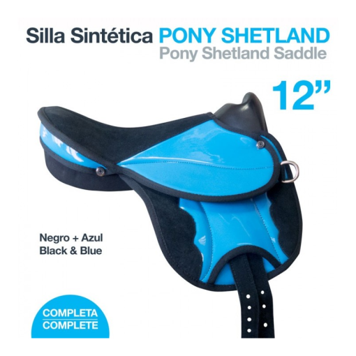 SILLA SINTÉTICA PONY SHETLAND COMPLETA 12"