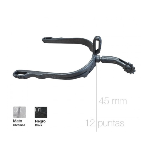 ESPUELA VAQUERA INOX GALLO VUELTO