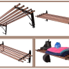 COLGADOR MANTILLAS MADERA STUBBS RETRO DRY SHELF