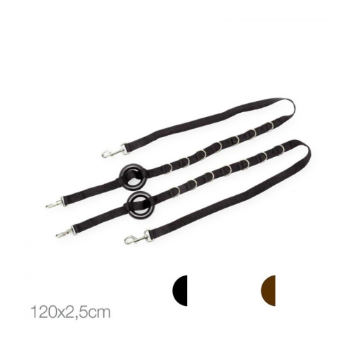 RIENDAS ATAR NYLON GOMA CORTA