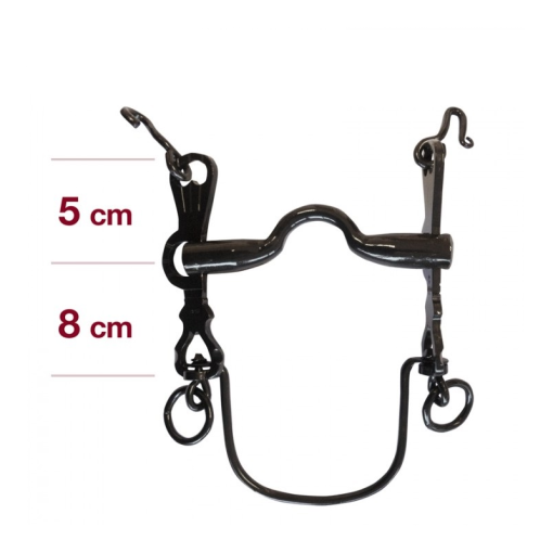 BOCADO VAQUERO 5/8 ARTICULADO ASA CALDERA nº2C 12.5cm