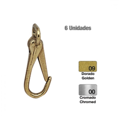 MOSQUETÓN GANCHO 6uds