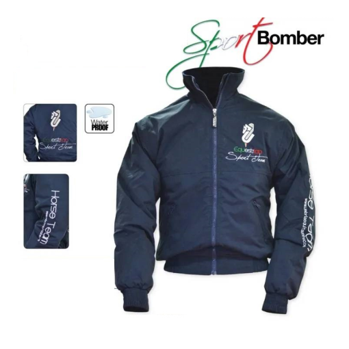 CHAQUETA CAZADORA SPORT BOMBER AZUL