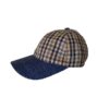GORRA CUADROS AZUL