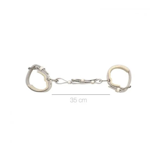 TRABA CUERO CROMO PARA CABALLOS
