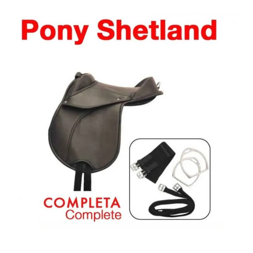SILLA SINTÉTICA PONY SHETLAND COMPLETA 12"