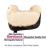 SILLA SUDADERO BAREBACK BORREGUILLO NATURAL