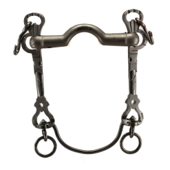 BOCADO VAQUERO EMBOCADURA INGLESA DE GOMA