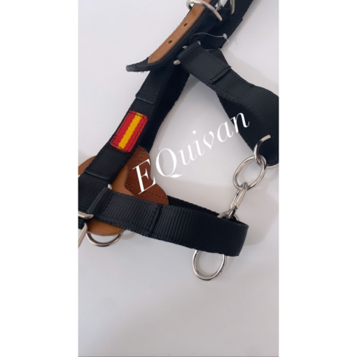 Cabezada Cuadra EXTRA FUERTE NYLON DOBLE CON CADENA