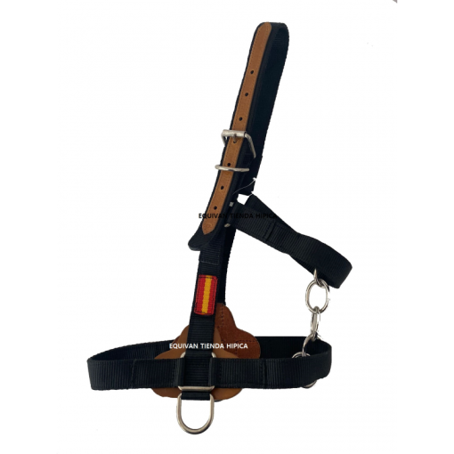 Cabezada Cuadra EXTRA FUERTE NYLON DOBLE CON CADENA