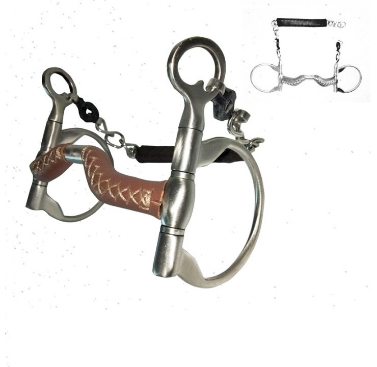 BOCADO GOYOAGA REINNING INOX CUERO 13.5cm