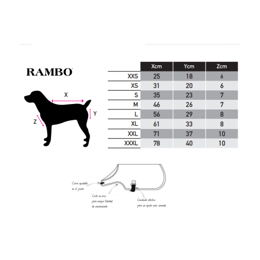 MANTA RAMBO PARA PERROS POLAR IMPERMEABLE