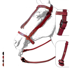 CABEZADA VAQUERA CUERO ANCHA RONDA