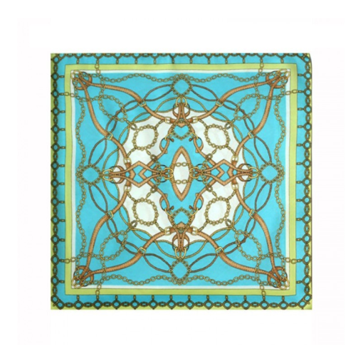 PAÑUELO MALUFA 90x90 600/401 TURQUESA
