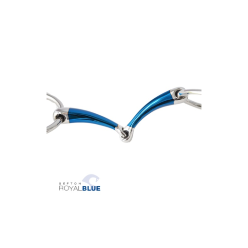 FILETE SEFTON ROYAL BLUE ANILLA EMBOCADURA PARTIDA CURVA CON BLOQUEO GROSOR 14 MM