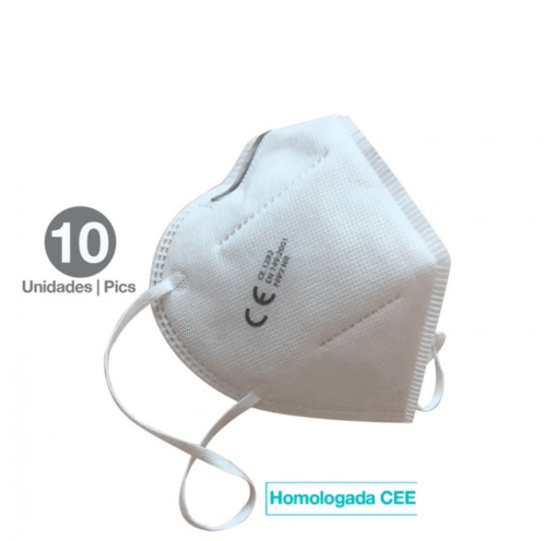 MASCARILLA PROTECCIÓN FFP2 KN95 HOMOLOGADA CEE 10uds