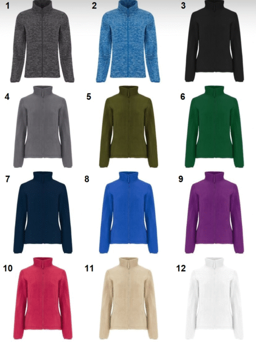 CHAQUETA POLAR CREMALLERA SEÑORA PERSONALIZADO