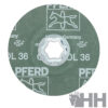 DISCO LIJADOR PFERD COMBICLICK CERÁMICO