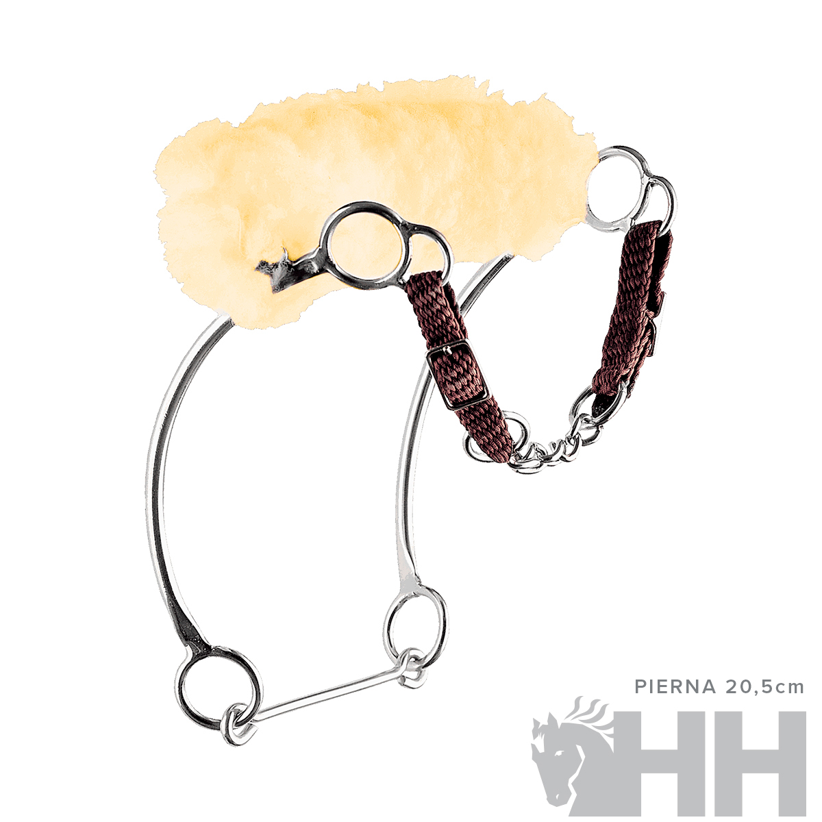 BOCADO SPRENGER BASIC HACKAMORE KOMBI ACERO INOXIDABLE HS - Imagen 4