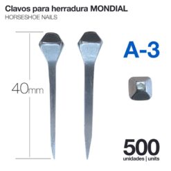 CLAVOS PARA HERRADURA MONDIAL A-3 500uds