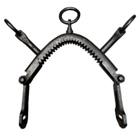 SERRETA VAQUERA FORJA 3 PILARES 06 INOX BITONO ENVEJECIDO