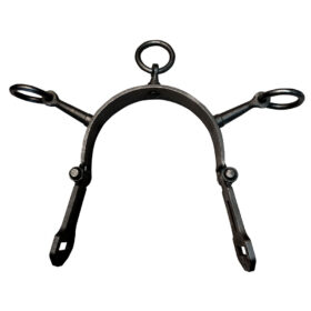 SERRETA VAQUERA FORJA PLANA 3 PILARES 07 INOX BITONO ENVEJECIDO