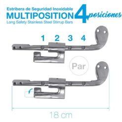 ESTRIBERA MULTIPOSICIÓN 4-POSICIONES PAR