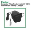 PASTOR: CARGADOR PILAS PASTORMATIC 6V 4.5Ah