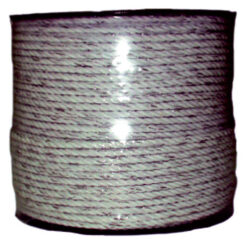 CUERDA CERCA ELECTRICA LLAMPEC (BOBINA 200 M.) 2 HILOS CONDUCTORES BLANCO