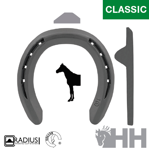 HERRADURA KERCKHAERT CLASSIC ROLLER QUARTER ACERO 2 PESTAÑAS DELANTERA - Imagen 2