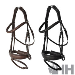 CABEZADA INGLESA LEXHIS HENAR FILETE CON RIENDAS GOMA