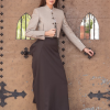 TRAJE AMAZONA PATA DE GALLO COMBINADO