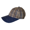 GORRA CUADROS AZUL JEANS