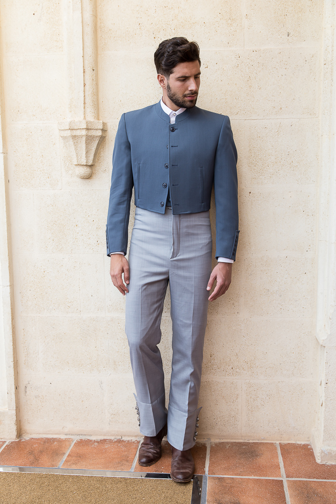 TRAJE CORTO CANUTILLO COMBINADO (ELÁSTICO)