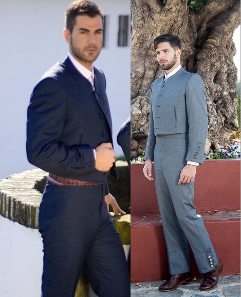 TRAJE CORTO OJO DE PERDIZ HILATURA FINA