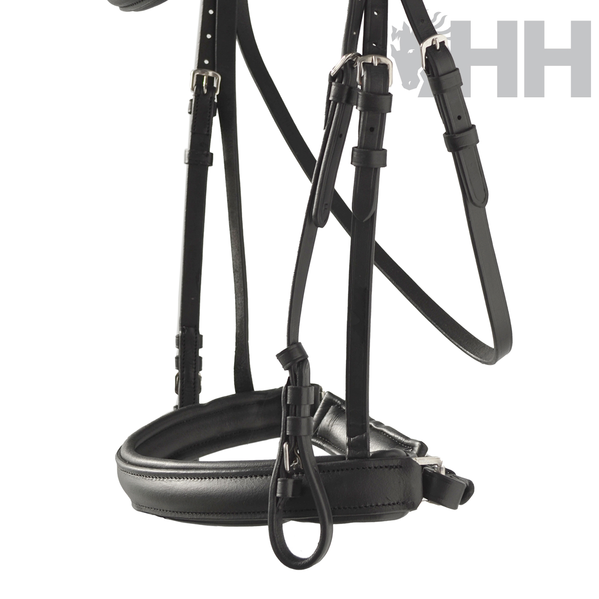 CABEZADA INGLESA HH MIMAS DOBLE RIENDA - Imagen 4