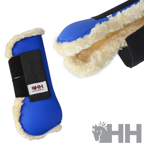 PROTECTOR HH DELUXE TENDON DELANTERO CON BORREGUILLO (PAR) - Imagen 2