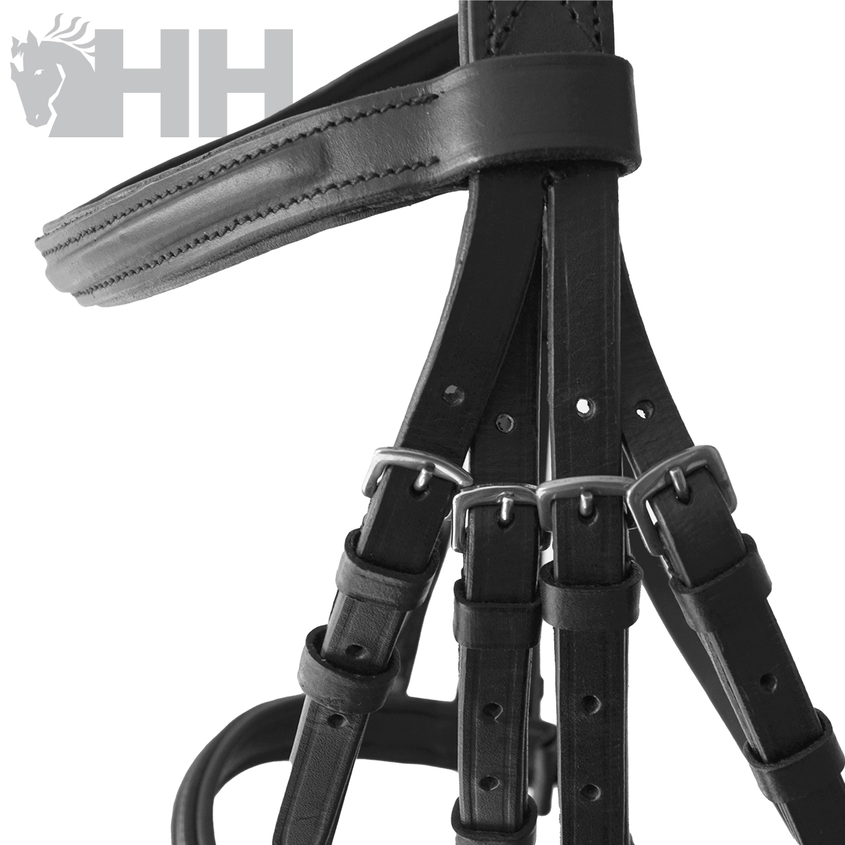 CABEZADA INGLESA HH AYRA DOBLE RIENDA - Imagen 2