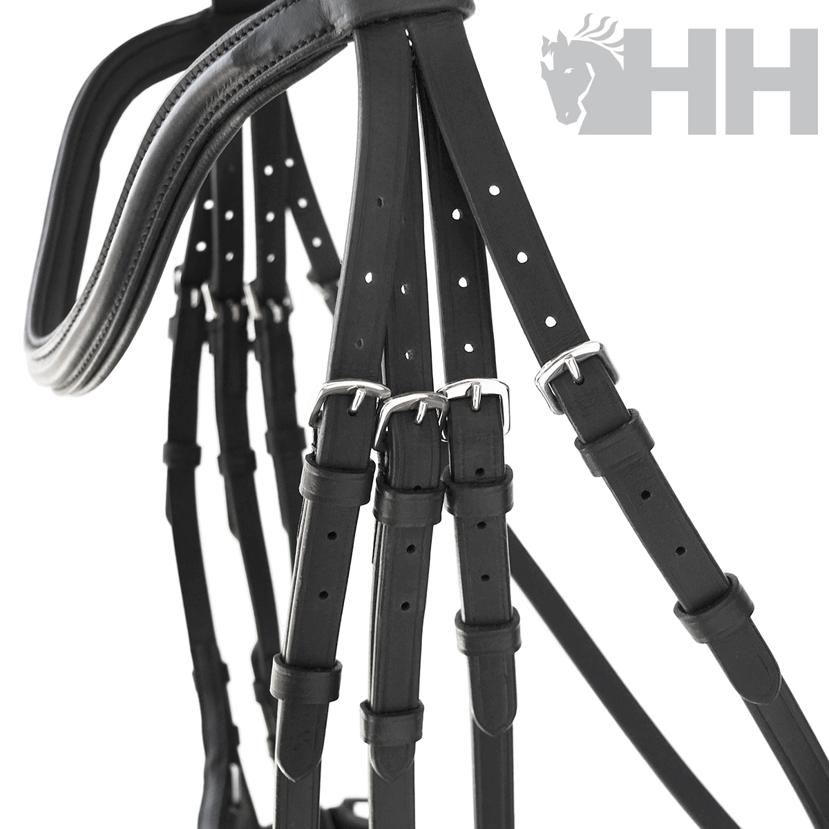 CABEZADA INGLESA HH BALMA DOBLE RIENDA - Imagen 4